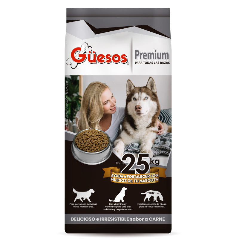 GÜESOS PREMIUM ADULTO 25KG