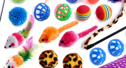 JUGUETES GATO VARIADOS 11 PZS