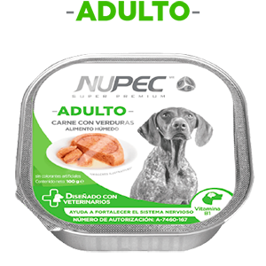 NUPEC ALIMENTO HÚMEDO LATAS - ADULTO 4 LATAS X 100 GRAMOS c/u
