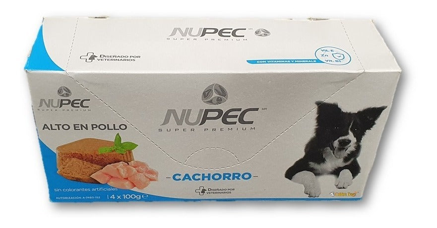 NUPEC ALIMENTO HÚMEDO LATAS - CACHORRO 4 LATAS X 100 GRAMOS c/u