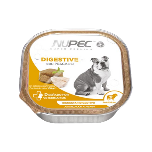 NUPEC ALIMENTO HÚMEDO LATAS - DIGESTIVE Y WEIGHT CONTROL 4 LATAS X 100 GRAMOS c/u