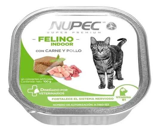 NUPEC ALIMENTO HÚMEDO LATAS - GATO ADULTO 4 LATAS X 100 GRAMOS c/u