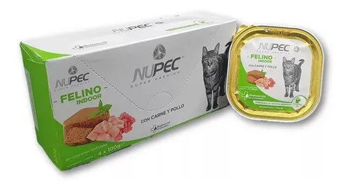 NUPEC ALIMENTO HÚMEDO LATAS - GATO ADULTO 4 LATAS X 100 GRAMOS c/u