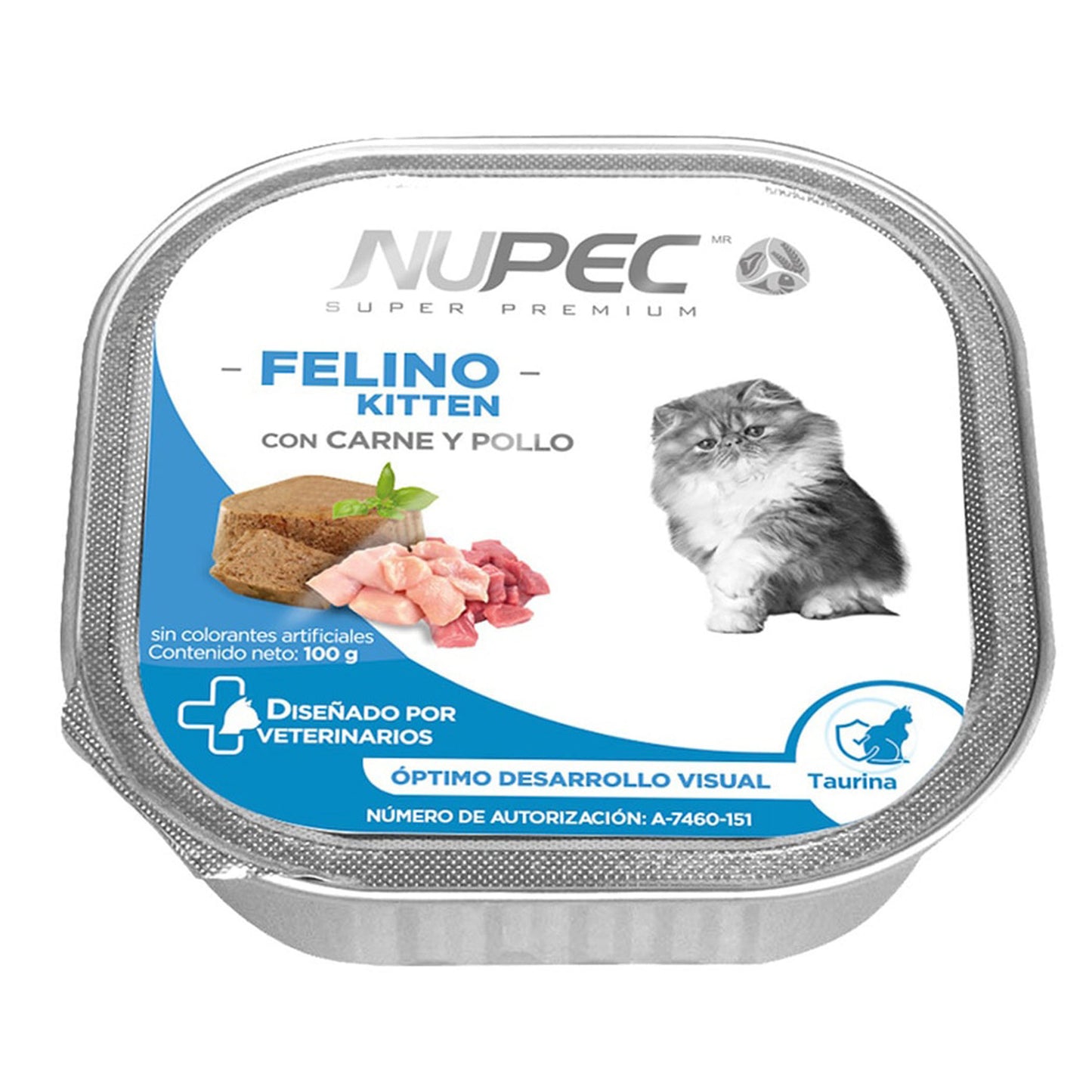 NUPEC ALIMENTO HÚMEDO LATAS - FELINO KITTEN 4 LATAS X 100 GRAMOS c/u