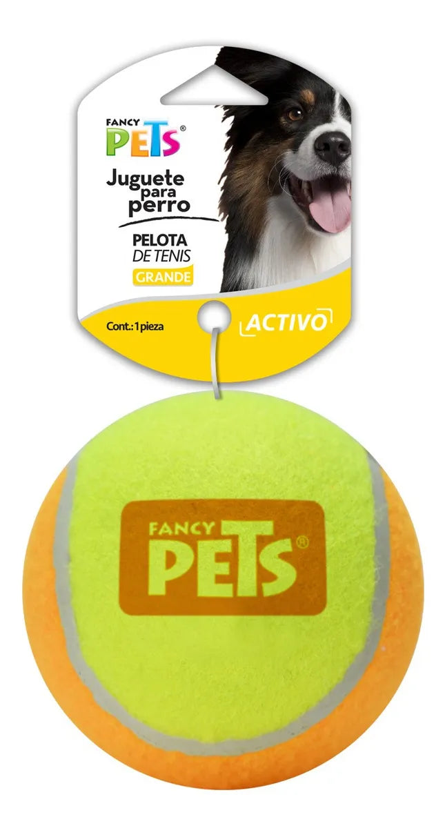 PELOTA PARA PERROS GRANDES ESTILO TENIS - CON SONIDO
