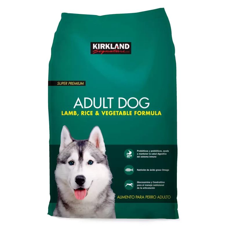 KIRKLAND SIGNATURE PERRO ADULTO - CORDERO, ARROZ Y VEGETALES 18.1 KG