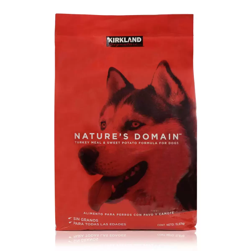 KIRKLAND NATURE'S DOMAIN ALIMENTO PARA PERRO CON PAVO Y CAMOTE 15.87KG