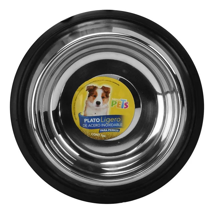 PLATO ACERO INOXIDABLE 710 ml CON ANTIDERRAPANTE - 710 ml