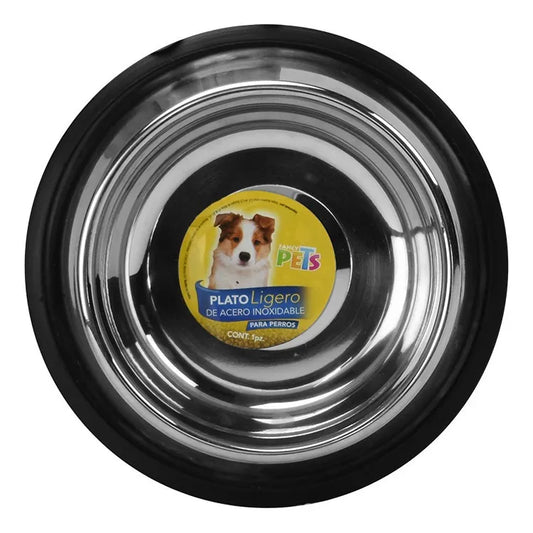 PLATO ACERO INOXIDABLE 24 OZ CON ANTIDERRAPANTE - 24 OZ