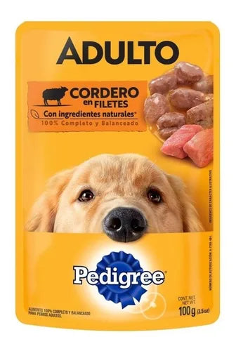 PEDIGREE SOBRES ALIMENTO HÚMEDO PERRO - CORDERO - CAJA 12 SOBRES
